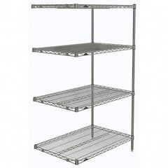 Metro - 2,000 Lb Capacity 4 Shelf Wire Shelving - Add-On Unit - Exact Tool & Supply