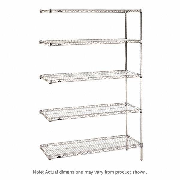 Metro - 2,000 Lb Capacity 5 Shelf Wire Shelving - Add-On Unit - Exact Tool & Supply