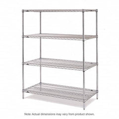 Metro - 2,000 Lb Capacity 4 Shelf Wire Shelving - Add-On Unit - Exact Tool & Supply