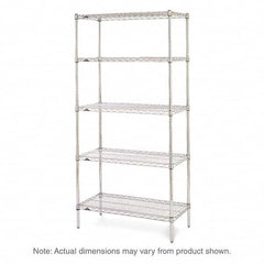 Metro - 2,000 Lb Capacity 5 Shelf Wire Shelving - Starter Unit - Exact Tool & Supply