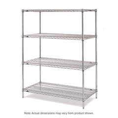 Metro - 2,000 Lb Capacity 4 Shelf Wire Shelving - Add-On Unit - Exact Tool & Supply