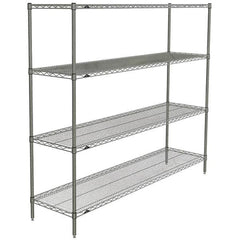 Metro - 2,000 Lb Capacity 4 Shelf Wire Shelving - Starter Unit - Exact Tool & Supply