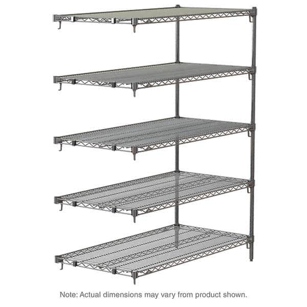 Metro - 2,000 Lb Capacity 5 Shelf Wire Shelving - Add-On Unit - Exact Tool & Supply