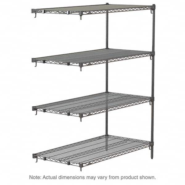 Metro - 2,000 Lb Capacity 4 Shelf Wire Shelving - Add-On Unit - Exact Tool & Supply