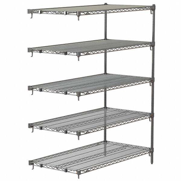 Metro - 2,000 Lb Capacity 5 Shelf Wire Shelving - Add-On Unit - Exact Tool & Supply