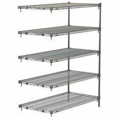 Metro - 2,000 Lb Capacity 5 Shelf Wire Shelving - Add-On Unit - Exact Tool & Supply