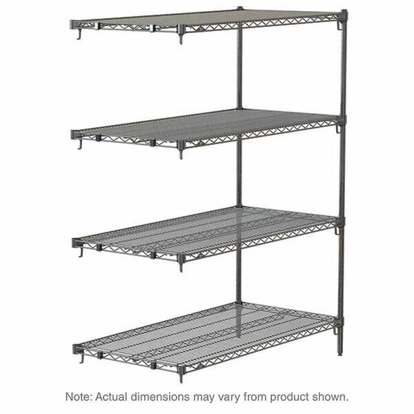 Metro - 2,000 Lb Capacity 4 Shelf Wire Shelving - Add-On Unit - Exact Tool & Supply