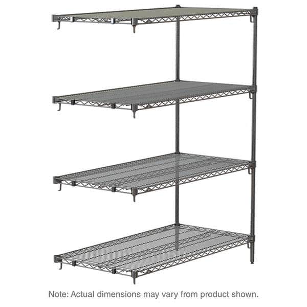 Metro - 2,000 Lb Capacity 4 Shelf Wire Shelving - Add-On Unit - Exact Tool & Supply