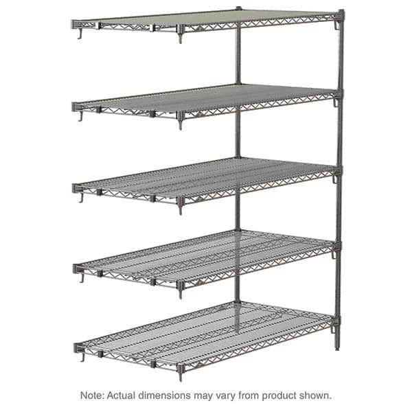 Metro - 2,000 Lb Capacity 5 Shelf Wire Shelving - Add-On Unit - Exact Tool & Supply