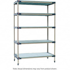 Metro - Plastic Shelving Type: Structural Plastic Open Shelving Shelf Capacity (Lb.): 2,000 - Exact Tool & Supply