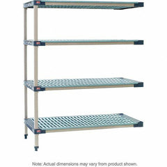 Metro - Plastic Shelving Type: Structural Plastic Open Shelving Shelf Capacity (Lb.): 2,000 - Exact Tool & Supply