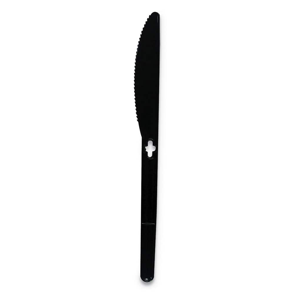 WeGo - Paper & Plastic Cups, Plates, Bowls & Utensils; Breakroom Accessory Type: Knife ; Breakroom Accessory Description: Utensils-Disposable Knife ; Color: Black - Exact Tool & Supply