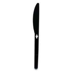 WeGo - Paper & Plastic Cups, Plates, Bowls & Utensils; Breakroom Accessory Type: Knife ; Breakroom Accessory Description: Utensils-Disposable Knife ; Color: Black - Exact Tool & Supply