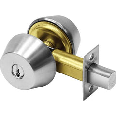 Sargent - Deadbolts Type: One-Way Deadbolt Door Thickness Range: 1-3/8-1-3/4 - Exact Tool & Supply