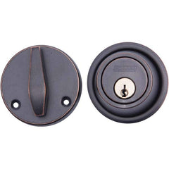 Schlage - Deadbolts Type: Single Cylinder Door Thickness Range: 1-3/8 - 1-7/8 - Exact Tool & Supply