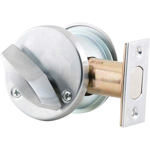 Schlage - Deadbolts Type: Single Cylinder Door Thickness Range: 1-5/8-2 - Exact Tool & Supply