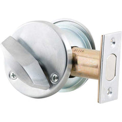 Schlage - Deadbolts Type: Single Cylinder Door Thickness Range: 1-5/8-2 - Exact Tool & Supply