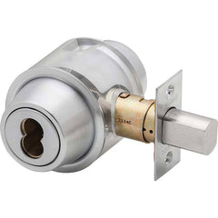 Falcon - Deadbolts Type: Interior Rose Door Thickness Range: 1-5/8-2 - Exact Tool & Supply