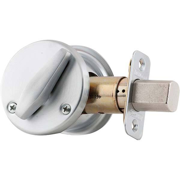 Schlage - Deadbolts Type: Classroom Deadbolt Door Thickness Range: 1-3/8 - 1-7/8 - Exact Tool & Supply