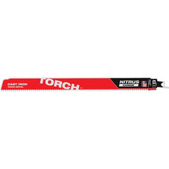 Milwaukee Tool - Reciprocating Saw Blades; Blade Material: Carbide ; Blade Length (Inch): 12 ; Blade Thickness (Decimal Inch): 0.0500 ; Shank Type: Universal ; Teeth Per Inch: 7 Carbide ; Blade Width (Inch): 2 - Exact Tool & Supply