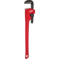 Milwaukee Tool - Pipe Wrenches; Type: Pipe Wrench ; Maximum Pipe Capacity (Inch): 5 ; Overall Length (Inch): 36 ; Material: Steel ; Additional Information: Ergonomic Handle Design That Helps Prevent Fatigue And Slip ; Finish/Coating: Black - Exact Tool & Supply
