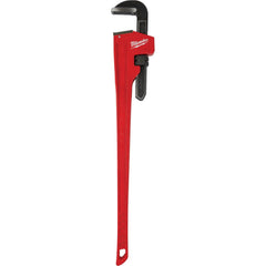 Milwaukee Tool - Pipe Wrenches; Type: Pipe Wrench ; Maximum Pipe Capacity (Inch): 6 ; Overall Length (Inch): 48 ; Material: Steel ; Additional Information: Ergonomic Handle Design That Helps Prevent Fatigue And Slip ; Finish/Coating: Black - Exact Tool & Supply