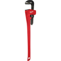 Milwaukee Tool - Pipe Wrenches; Type: Pipe Wrench ; Maximum Pipe Capacity (Inch): 8 ; Overall Length (Inch): 60 ; Material: Steel ; Additional Information: Ergonomic Handle Design That Helps Prevent Fatigue And Slip ; Finish/Coating: Black - Exact Tool & Supply
