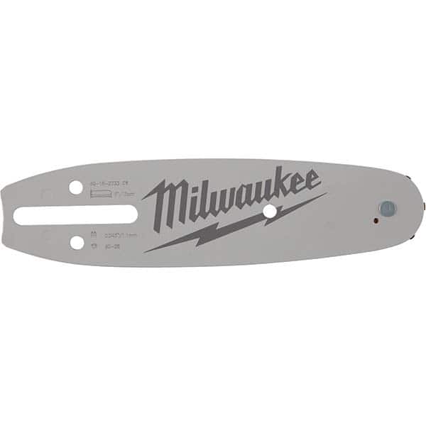 Milwaukee Tool - Power Lawn & Garden Equipment Accessories; Type: Guide Bar ; Product Compatibility: MILWAUKEE? M12 FUEL? HATCHET? 6" Pruning Saw (2527-20) ; Length (Inch): 6" ; Description: 3/8" Low Profile Chain Pitch - Exact Tool & Supply