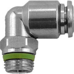 Aignep USA - Metal Push-To-Connect Tube Fittings; Type: Male Elbow Swivel ; Tube Outside Diameter (mm): 10 ; Maximum Working Pressure: 290.000 ; Connection Style: Push to Connect ; Connection Type: Push to Connect ; Material: 316L Stainless Steel - Exact Tool & Supply