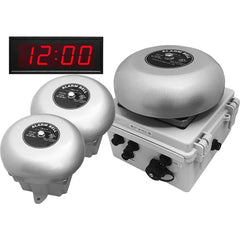 LinorTek - Bells, Horns & Sirens; Type: IP Bell Clock ; Explosion Proof: No ; Vibrating: Yes ; Weatherproof: Yes ; Decibels @ Ten Feet (dB): 88.00 ; Voltage: 12 VAC/VDC - Exact Tool & Supply