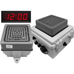LinorTek - Bells, Horns & Sirens; Type: IP Buzzer Clock ; Explosion Proof: No ; Vibrating: Yes ; Weatherproof: Yes ; Decibels @ Ten Feet (dB): 100.00 ; Voltage: 24 VAC - Exact Tool & Supply