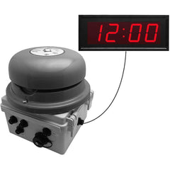LinorTek - Bells, Horns & Sirens; Type: IP Bell Clock ; Explosion Proof: No ; Vibrating: Yes ; Weatherproof: Yes ; Decibels @ Ten Feet (dB): 92.00 ; Voltage: 24 VAC - Exact Tool & Supply