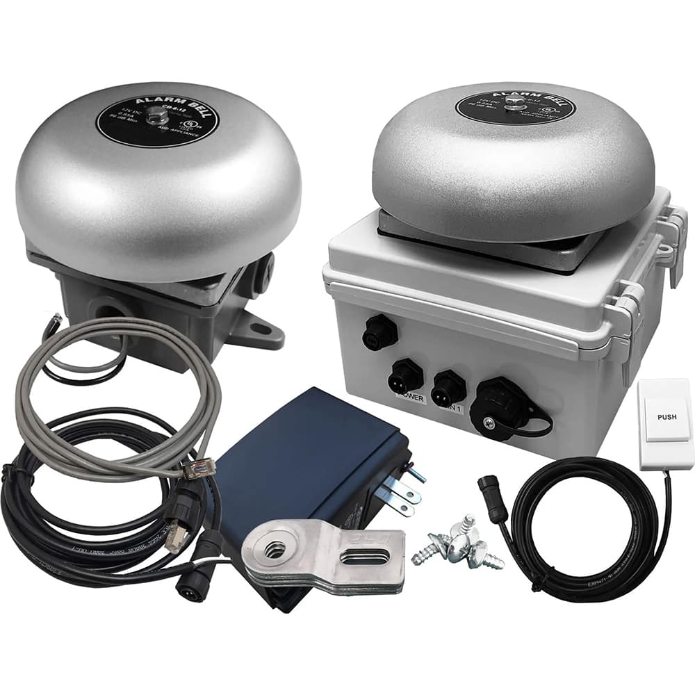 LinorTek - Bells, Horns & Sirens; Type: IP Bell ; Explosion Proof: No ; Vibrating: Yes ; Weatherproof: Yes ; Decibels @ Ten Feet (dB): 88.00 ; Voltage: 12 VAC/VDC - Exact Tool & Supply