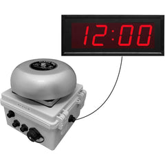 LinorTek - Bells, Horns & Sirens; Type: IP Bell Clock ; Explosion Proof: No ; Vibrating: Yes ; Weatherproof: Yes ; Decibels @ Ten Feet (dB): 88.00 ; Voltage: 12 VAC - Exact Tool & Supply