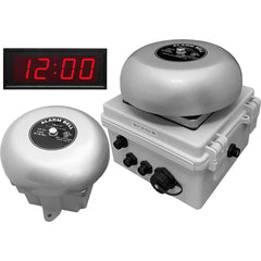 LinorTek - Bells, Horns & Sirens; Type: IP Bell Clock ; Explosion Proof: No ; Vibrating: Yes ; Weatherproof: Yes ; Decibels @ Ten Feet (dB): 88.00 ; Voltage: 12 VAC/VDC - Exact Tool & Supply