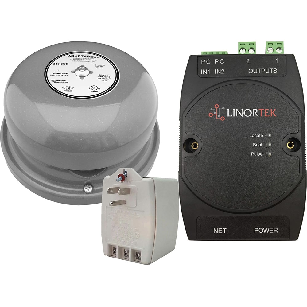 LinorTek - Bells, Horns & Sirens; Type: IP Bell ; Explosion Proof: No ; Vibrating: Yes ; Weatherproof: Yes ; Decibels @ Ten Feet (dB): 92.00 ; Voltage: 12-24V AC/DC - Exact Tool & Supply