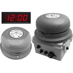 LinorTek - Bells, Horns & Sirens; Type: IP Bell Clock ; Explosion Proof: No ; Vibrating: Yes ; Weatherproof: Yes ; Decibels @ Ten Feet (dB): 92.00 ; Voltage: 24 VAC - Exact Tool & Supply