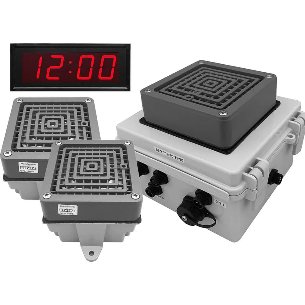 LinorTek - Bells, Horns & Sirens; Type: IP Buzzer Clock ; Explosion Proof: No ; Vibrating: Yes ; Weatherproof: Yes ; Decibels @ Ten Feet (dB): 100.00 ; Voltage: 24 VAC - Exact Tool & Supply