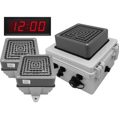 LinorTek - Bells, Horns & Sirens; Type: IP Buzzer Clock ; Explosion Proof: No ; Vibrating: Yes ; Weatherproof: Yes ; Decibels @ Ten Feet (dB): 100.00 ; Voltage: 24 VAC - Exact Tool & Supply