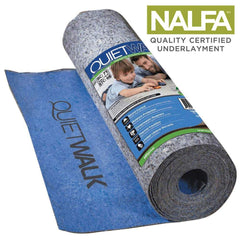 QuietWalk - Felt Sheets; Material: Recycled Fiber ; Thickness (Decimal Inch): 0.1250 ; Width (Inch): 72.0000 ; Length Type: Long ; Length (Inch): 720 ; Density (Lb./Sq. Yd.): 11.52 - Exact Tool & Supply