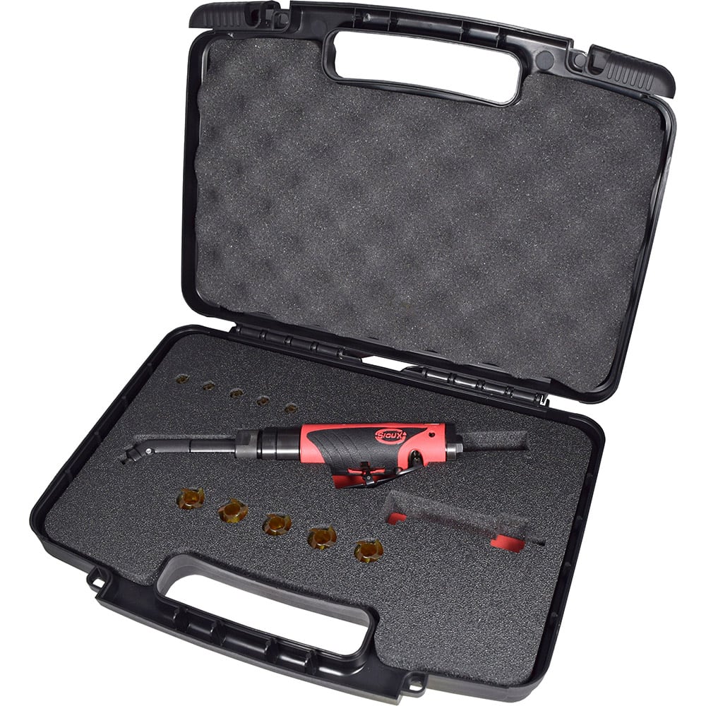 Sioux Tools - Air Drills; Chuck Size: 1/4-28 ; Chuck Type: Threaded ; Handle Type: Inline ; Horsepower: 0.4000 ; Reversible: Non-Reversible ; Speed (RPM): 800.00 - Exact Tool & Supply