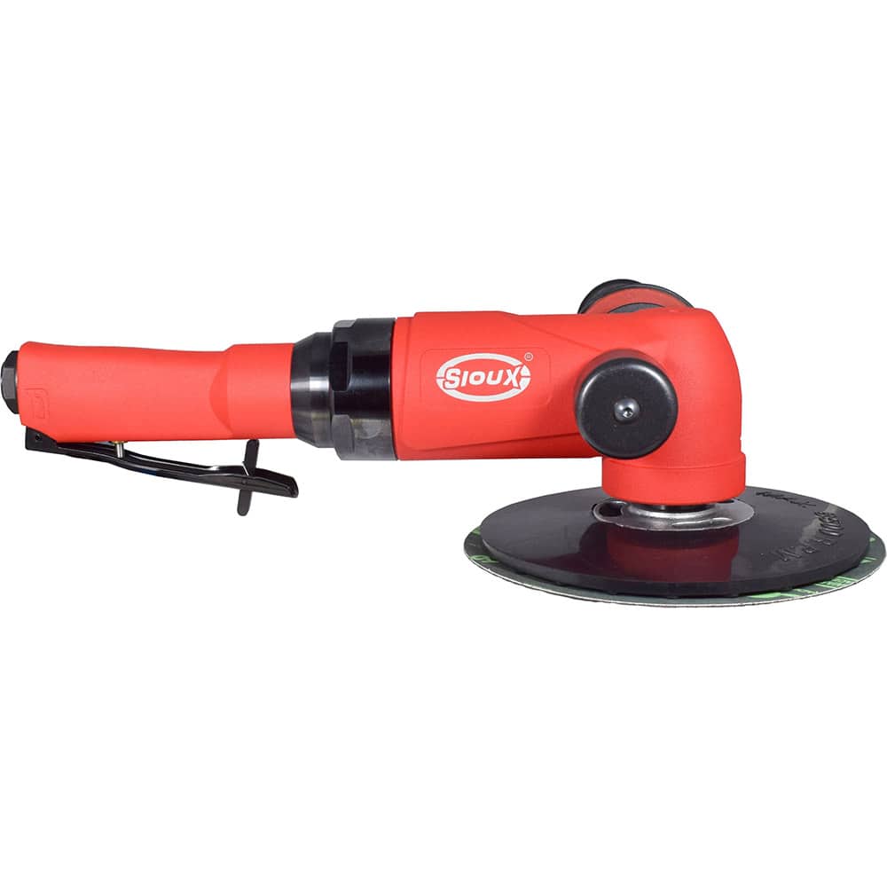 Sioux Tools - Handheld Disc Sanders; Type of Power: Air ; Speed (RPM): 8400 ; Minimum Disc Size (mm): 125.00 ; Minimum Disc Size (Inch): 5 ; Maximum Disc Size (mm): 175.00 ; Maximum Disc Size (Inch): 7 - Exact Tool & Supply