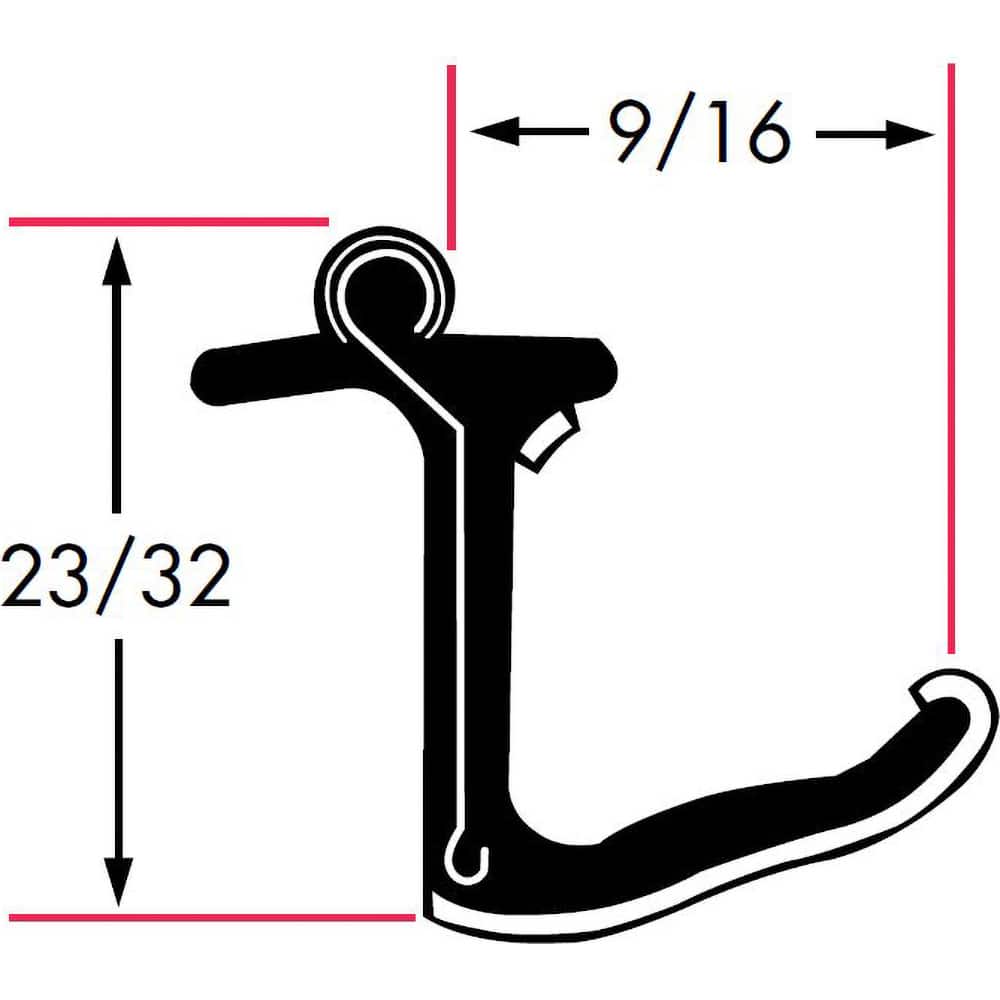 Fairchild Industries - Automotive Replacement Parts; Type: Belt Weatherstrip ; Application: Beltline With Stainless Steel Bead Rigid Flocked Lining Rubber Covered, 48 In. - Exact Tool & Supply