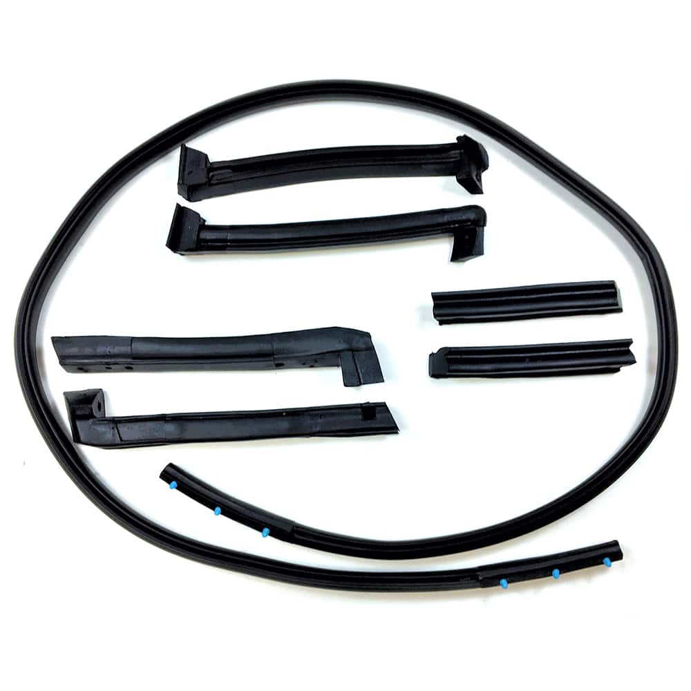 Fairchild Industries - Automotive Replacement Parts; Type: Convertible Top Weatherstrip Kit ; Application: 1986-1996 Chevrolet Corvette, Convertible, 7 piece Weatherstrip Kit - Exact Tool & Supply
