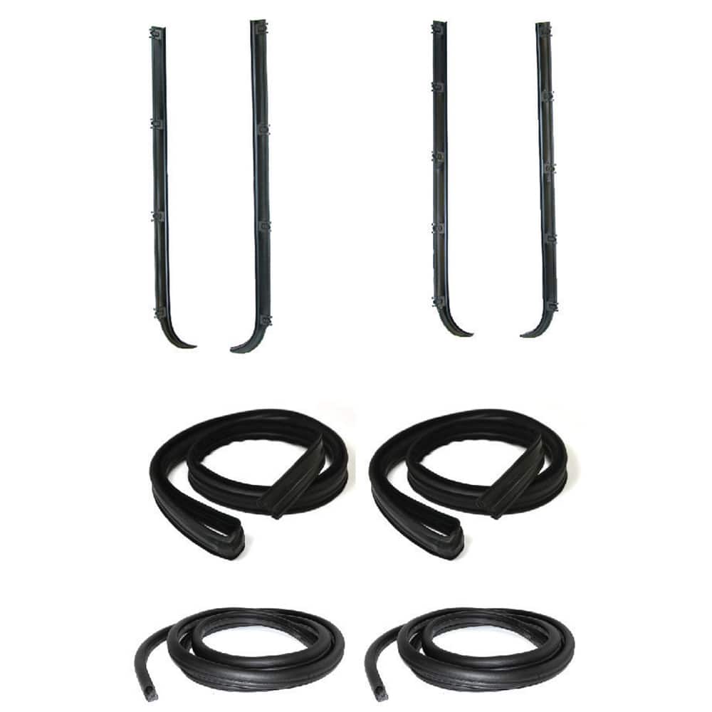 Fairchild Industries - Automotive Replacement Parts; Type: Belt Weatherstrip; Door Seal & Window Channel Kit ; Application: 1987-1996 Ford Bronco Belt Weatherstrip, Door Seal & Window Channel Kit replaces OEM# E7TZ1521453A; E7TZ1521452A; F2TZ1521457A; F2 - Exact Tool & Supply