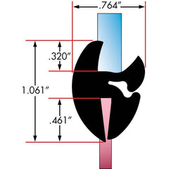Fairchild Industries - Automotive Replacement Parts; Type: Self-Sealing Weatherstrip ; Application: Two Piece Rubber Glass Sealing Weatherstrip for Windshields With Rubber Locking Strip Included, 25 Ft., Each - Exact Tool & Supply
