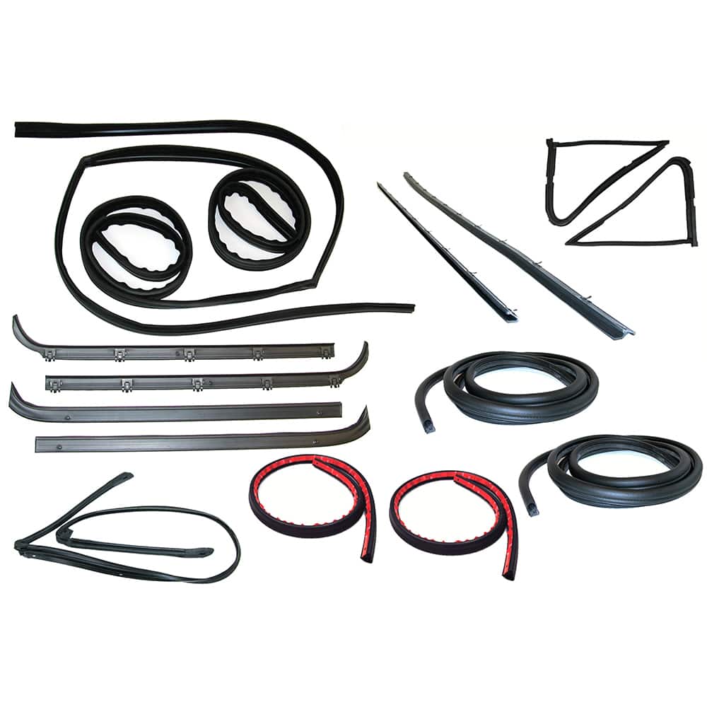 Fairchild Industries - Automotive Replacement Parts; Type: Belt; Channel; Seal Kit ; Application: 1980-1986 Ford Bronco Belt, Channel, Seal Kit replaces OEM# F5TZ1521536A; F2TZ98422A00A; EOTZ1021453A; EOTZ1021452A; EOTZ1021457A; EOTZ1021456A; E8TZ9841610 - Exact Tool & Supply
