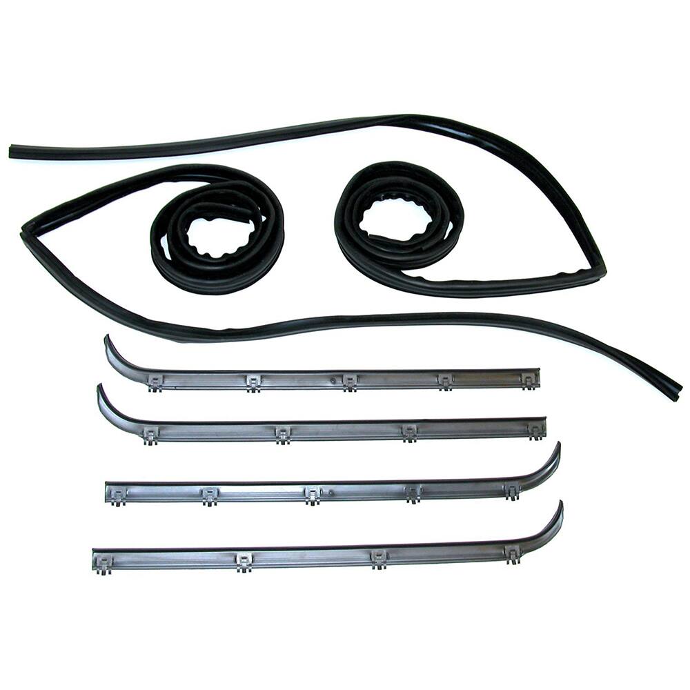 Fairchild Industries - Automotive Replacement Parts; Type: Belt Weatherstrip--Window Channel Kit ; Application: 1987-1998 Ford F-Series, Full Size Pickup Belt, Channel Kit replaces OEM# E9TZ1521536A; F0TZ1521536A; F5TZ1521536A; E7TZ1521453A; E7TZ1521452A - Exact Tool & Supply