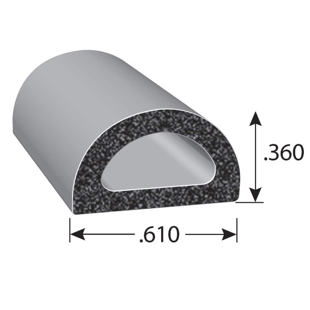 Fairchild Industries - Automotive Replacement Parts; Type: Rubber Seal ; Application: EPDM Sponge rubber seal with PSA Tape - Exact Tool & Supply