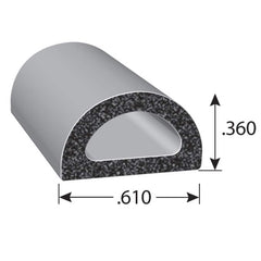 Fairchild Industries - Automotive Replacement Parts; Type: Rubber Seal ; Application: EPDM Sponge rubber seal with PSA Tape - Exact Tool & Supply